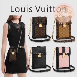 ราคาต่ำสุดของ Shopee 🔥 ของแท้ 100% 🎁Louis Vuitton brand new TRUNK VERTICAL chain bag