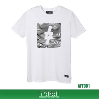 7th Street เสื้อยืด รุ่น AFF001 Free For Line-ขาว ของแท้ 100%