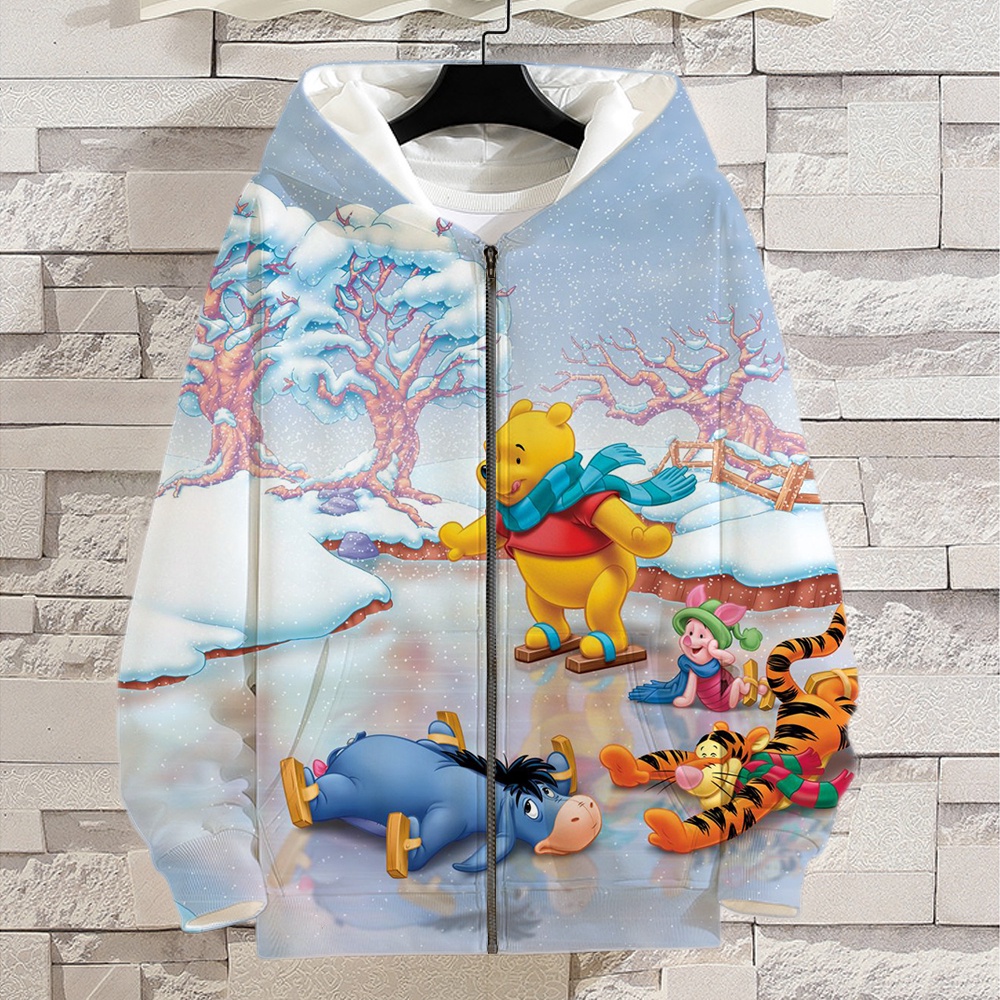 Winnie the Pooh - Pooh And Group Watercolor - Men's Pullover Fleece Hoodie main image 1
