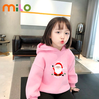 Milo 2022ฤดูใบไม้ร่วงและฤดูหนาวคริสต์มาสเด็กเสื้อคลุมด้วยผ้าเสื้อกันหนาวแฟชั่นเด็กสไตล์เกาห