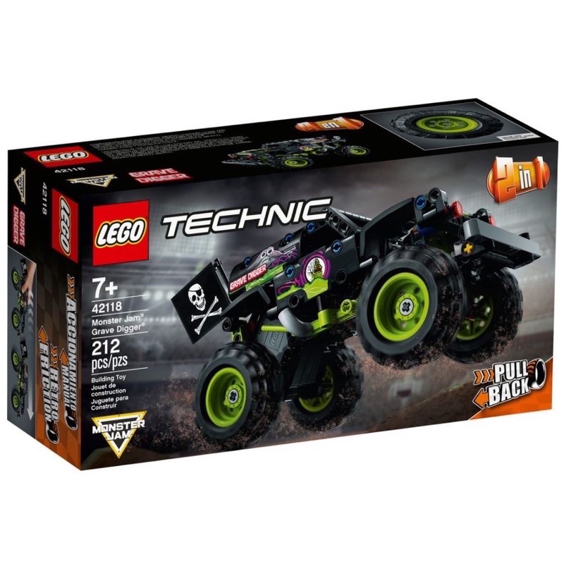lego-technic-monster-jam-grave-digger-42118-เลโก้ใหม่-ของแท้-กล่องสวย-พร้อมส่ง