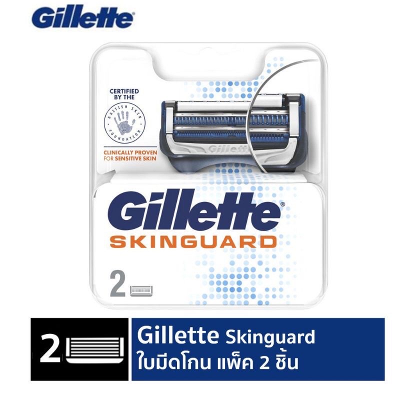 ภาพหน้าปกสินค้าGillette ยิลเลตต์ สกินการ์ด ใบมีดโกน SkinGuard 1กล่อง2ใบมีด M221214 จากร้าน familybestbuy บน Shopee