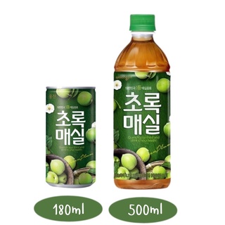 ⚡️พร้อมส่ง⚡️น้ำผลไม้เกาหลี น้ำบ๊วยเกาหลี  woojin  green plum แบบขวดใหญ่ 500ml. &amp; กระป๋อง 180ml.