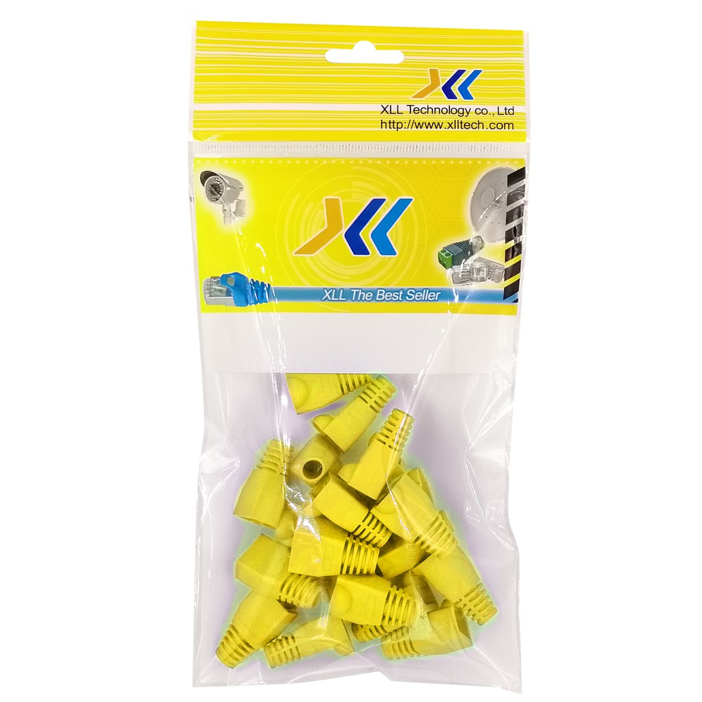 boot-หัว-rj-45-plug-boot-บูทแลน-ปลั๊กบูทส์-ปลอกสวม-บูทครอบหัวlan-สำหรับ-cat5e-cat6-cat7-สีเหลือง