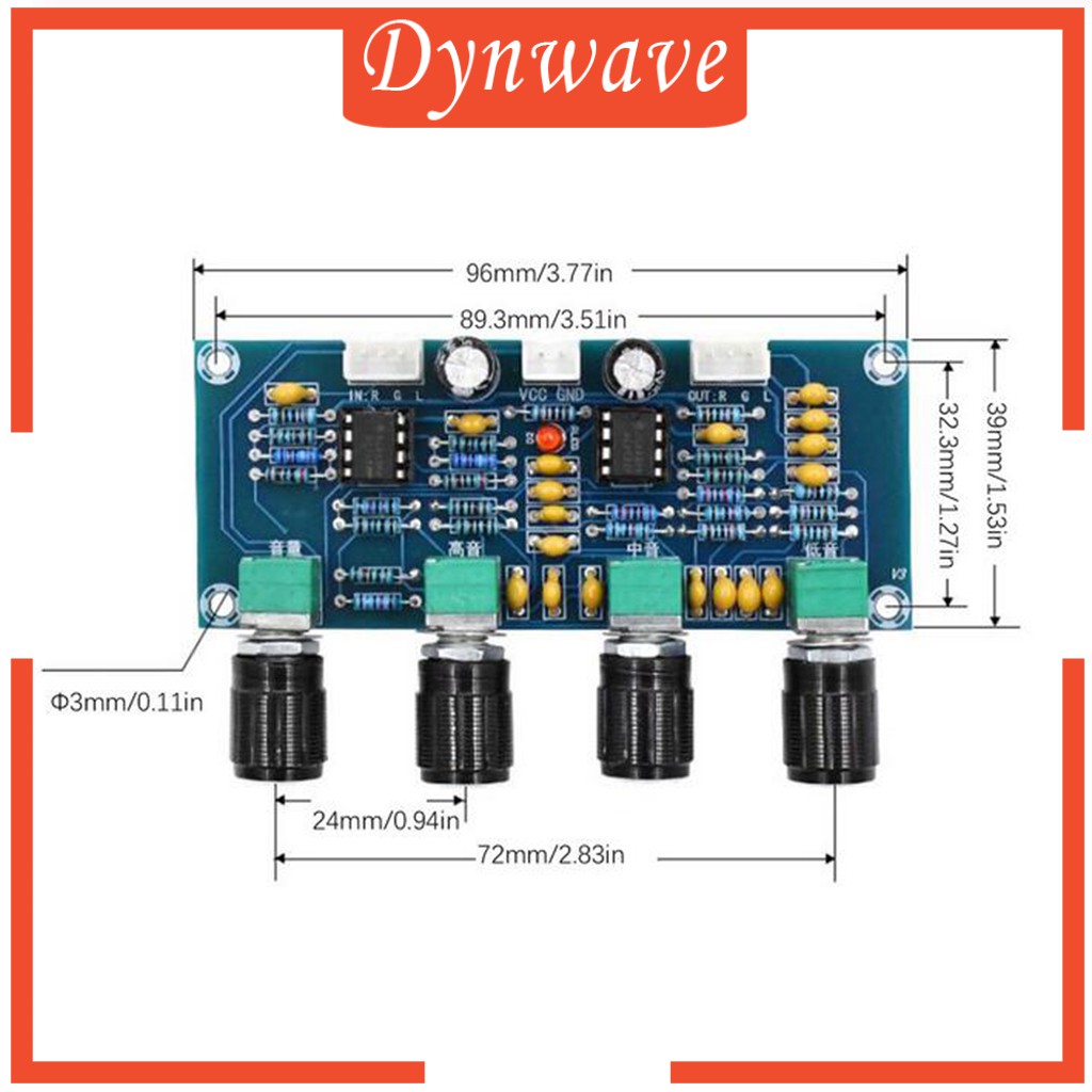 ภาพหน้าปกสินค้า( Dynwave ) Xh - A901 บอร์ดโมดูลขยายเสียง Preamplifier Dc12-24V จากร้าน dynwave.th บน Shopee
