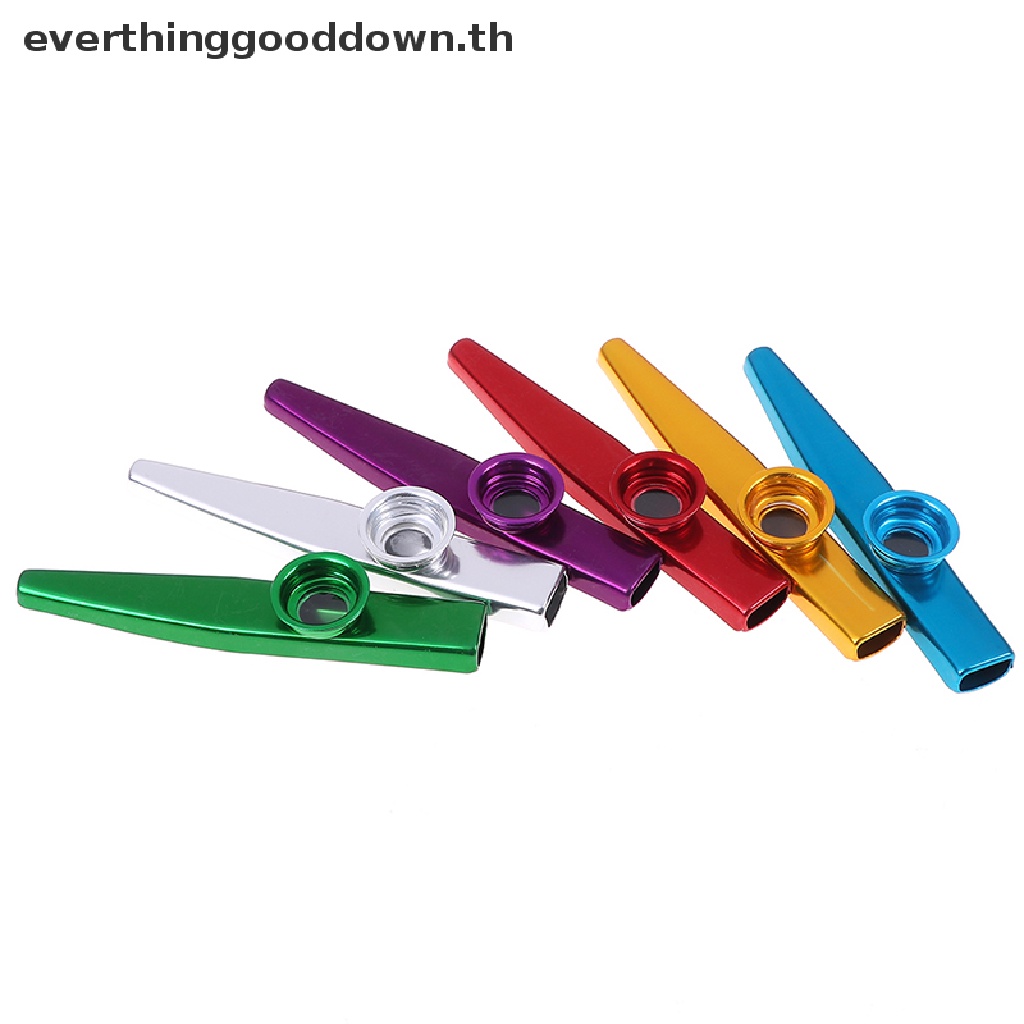 ever-kazoo-ไดอะแฟรมขลุ่ย-อลูมิเนียมอัลลอย-พร้อมไดอะแฟรม-5-ชิ้น-สําหรับคนรักดนตรี