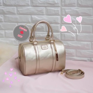 KEEP leather Pillow bag (Wink gold)