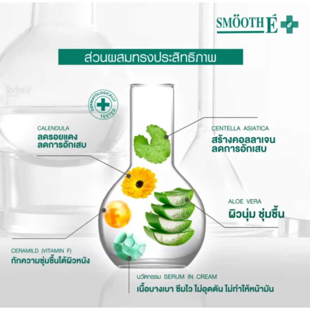 smooth-e-cica-repair-cream-ลดรอยแดง-ผิวอักเสบ-ลดอาการผิวแพ้ง่าย-แก้ปัญหา-หลุมสิว-ผิวแห้งเป็นขุย-บรรจุ-7กรัม