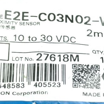 พร้อมส่ง-a-unused-e2e-c03n02-wc-c1-proximity-sensor-พร็อกซิมิตี้เซนเซอร์-สเปค-dc10-30v-2m-omron-66-002-301