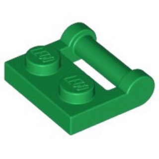 Lego plate part (ชิ้นส่วนเลโก้) No.48336 Modified 1 x 2 with Bar Handle on Side with Closed Ends