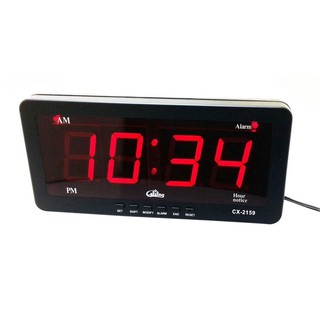 ภาพหน้าปกสินค้าCaixing นาฬิกาดิจิตอล LED DIGITAL CLOCK แบบแขวนผนัง รุ่น CX-2159 ที่เกี่ยวข้อง