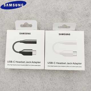 ภาพหน้าปกสินค้าแจ็คแปลงหูฟังแท้ Original Samsung USB Type C Male To 3.5MM Earphone Audio Cable 24Bit Digital Adapter For A80 Note10 Pro ที่เกี่ยวข้อง