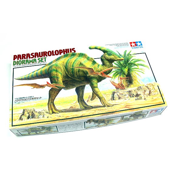 โมเดลประกอบ-tamiya-1-35-ta60103-parasrurolophus-diorama-set