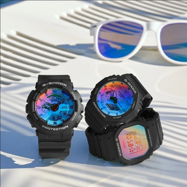 ภาพหน้าปกสินค้าCasio G-Shock นาฬิกาข้อมือผู้ชาย สายเรซิ่น รุ่น DW-5600SR-1,DW-5600SRS-7,GA-110SR-1A,GA-2100SR-1A,GA-2100SRS-7A จากร้าน watchsaleth บน Shopee