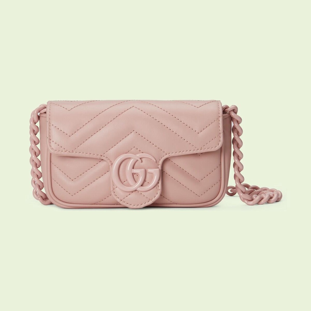 กุชชี่-gucci-กระเป๋าคาดเอว-gg-marmont-series-ทรงล่าสุด-กระเป๋าสะพายข้าง-กระเป๋าคาดเอว-สีมาการอง-ของแท้-100