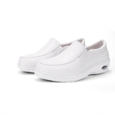 【โค้ด GLAM30 ลด 30%】รองเท้าสตรีสีขาวสุภาพสตรีแพลตฟอร์มแบบสบาย ๆ แฟลตเบาะลมรองเท้า