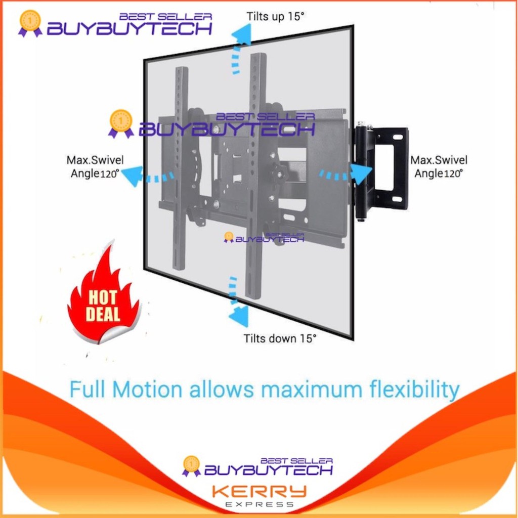 buybuytech-cp502-ขาแขวนทีวี-ขนาด-32-70-ปรับหันซ้าย-ขวา-และก้มเงยได้