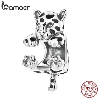 Bamoer Sterling Silver 925 Little Cheetah Fashion Accessories Suitable For DIY Bracelet BSC556