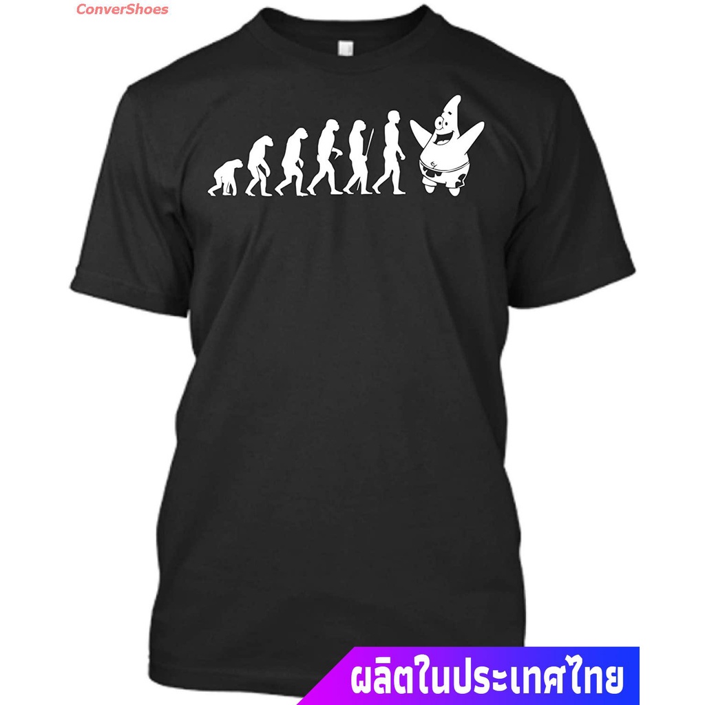 เสื้อยืดลำลอง-hakha-store-evolution-patrick-star-spongebob-schwammkopf-tv-kult-usa-kinder-child-evolution-patrick-star-s