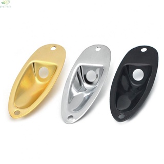 ECHO- ~Jack Plate Socket for Fender Strat Style Electric Guitars - Chrome,Black,Gold newest  top sale【Echo-baby】