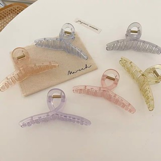 hair clips 💗 กิ๊บหนีบผมสีพาสเทลใสน่ารัก ขนาด 11 ซม. สีรุ่นนี้น่ารักมากๆค่า จะสีไหนก็หนีบสวย