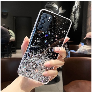 เคสโทรศัพท์ OPPO Reno6 Z 5G / Reno6 5G / Reno5 / Reno5 Pro Phone Case Silicone Glitter Gel Transparent Clear Slim Soft Casing เคสซิลิโคน OPPO Reno 6Z