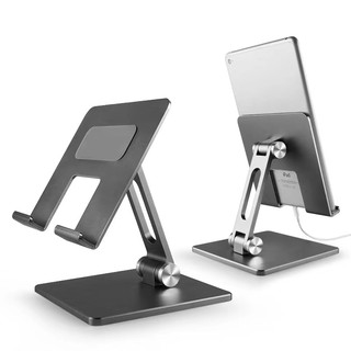 รูปภาพขนาดย่อของขาตั้งโทรศัพท์ tablet stand แท่นวางโทรศัพท์มือถือ สมาร์ทโฟน แท็บเล็ต แบบตั้งโต๊ะ อลูมิเนียมอัลลอย แข็งแรง ทนทานลองเช็คราคา