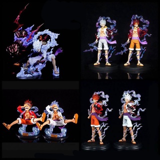 โมเดลฟิกเกอร์ PVC อนิเมะ One Piece Sun God Nika Gear 5 Luffy 21 ซม. ของเล่น ของขวัญ สําหรับเด็ก