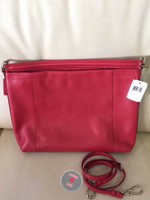 coach-กระเป๋าหนังสีแดง-true-red-อะไหล่ทอง