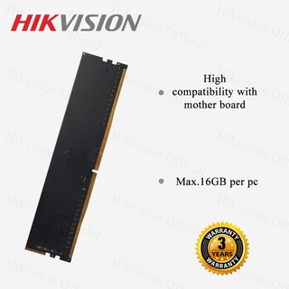 8GB 16GB RAM PC (แรมพีซี) HIKVISION DDR4/2666 DDR4/3200U-Dimm 1.2 V CL19 (Long-Dimm)- ประกันตลอดการใช้งาน*ของใหม่