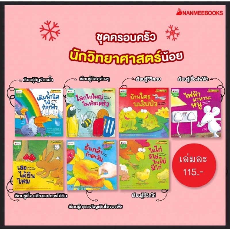 ชุดครอบครัวนักวิทยาศาสตร์น้อย-7เล่ม