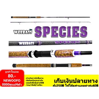 ภาพหน้าปกสินค้าBANPAHIAPR65 ลด65.- คันเบ็ด Weebass วีแบส รุ่น Species สปีชีส์ 8/9/10ฟุต กราไฟท์แทั ซึ่งคุณอาจชอบสินค้านี้