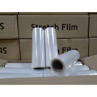 สินค้า ฟิล์มยืด Strecth Film ฟิล์มยืดสีใส หนา 17 ไมครอน กว้าง 50 cm. x ยาว 140 m. หนัก 1.4 kg. 1 ม้วน