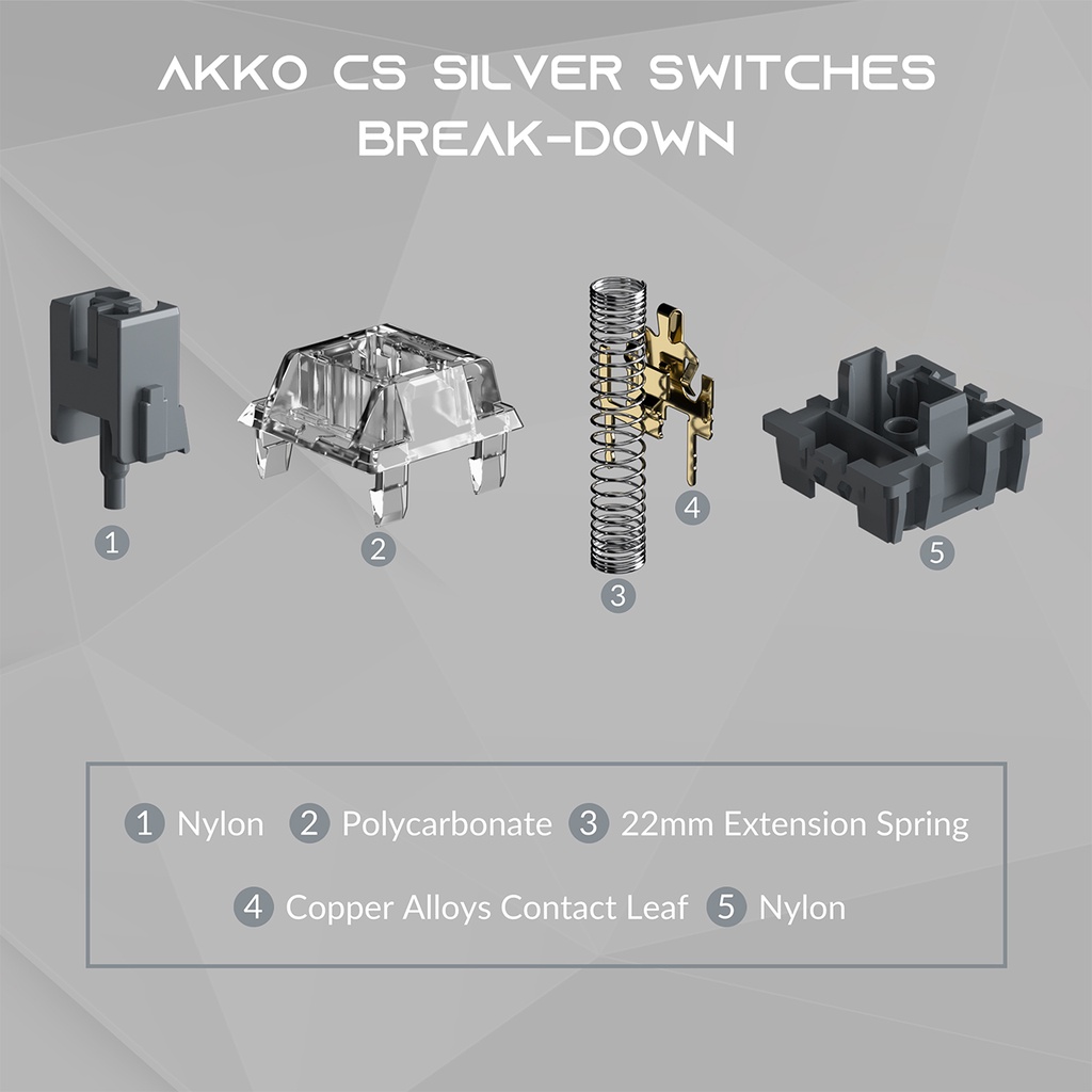 akko-cs-silver-switch-45pcs-linear-switches-3-pins-for-mx-mechanical-keyboard