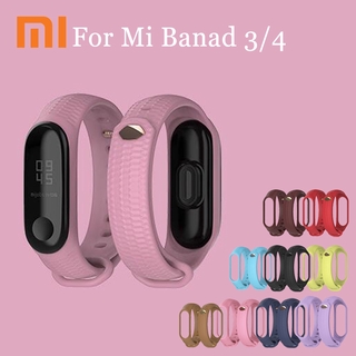 สินค้า สายรัดซิลิโคน Mijobs สำหรับวง Xiaomi Mi 3 4 สายนาฬิกาข้อมือซิลิโคนแบบสปอร์ตสำหรับสร้อยข้อมือแบบสมาร์ท Case เคส Xiaomi Watch สายรัด