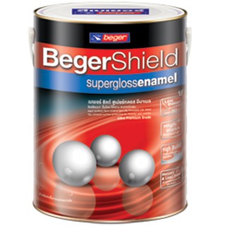 สีน้ำมัน เบเยอร์ชิลด์ ซูเปอร์กลอส อีนาเมล สีเคลือบเงา BegerShield Supergloss Enamel ขนาด 1/4 แกลลอน