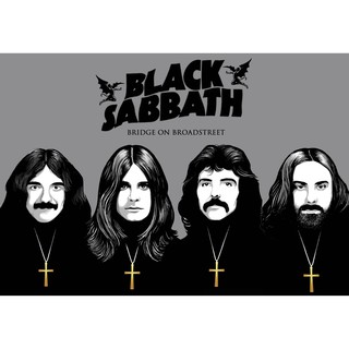 โปสเตอร์ Black Sabbath Ozzy Osbourne แบล็กแซ็บบาธ โปสเตอร์ วอลเปเปอร์ ตกแต่งผนัง Poster โปสเตอร์วินเทจ โปสเตอร์วงดนตรี