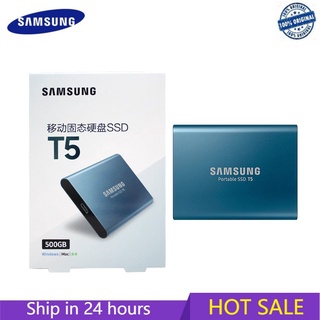 で Samsung Hardisk Eksternal Ssd T5 500gb 1tb Portable High Speed