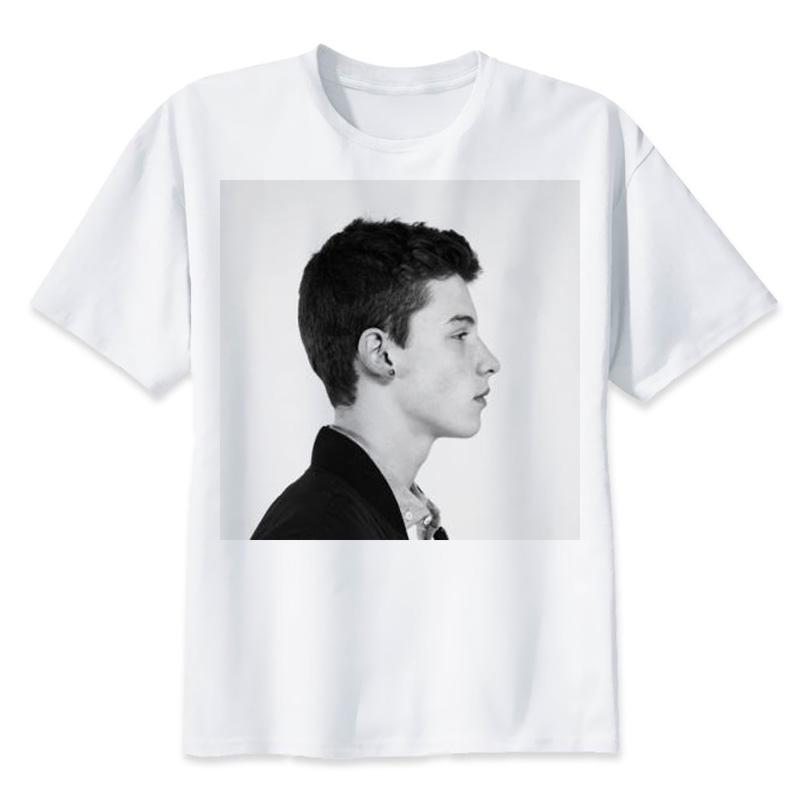 เสื้อยืดแขนสั้นพิมพ์ลาย Shawn Mendes Treat You Betterเสื้อยืดคอกลมสามารถปรับแต่งได้