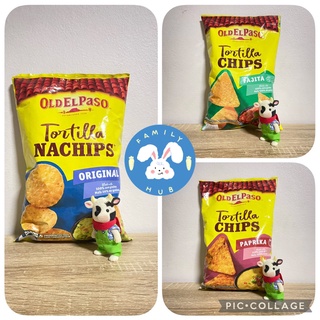 Old El Paso Tortilla Nachips ข้าวโพดอบกรอบชนิดแผ่นนำเข้าจากเบลเยี่ยม มีให้เลือก3รสชาติ