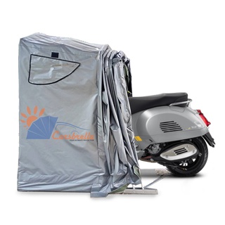 เต็นท์จอดรถสำเร็จรูป CARSBRELLA รุ่น SCOOT สำหรับรถมอเตอร์ไซค์ขนาดเล็ก  ผ้า ,UV ป้องกันแสงแดด ฝุ่นและสิ่งสกปรก