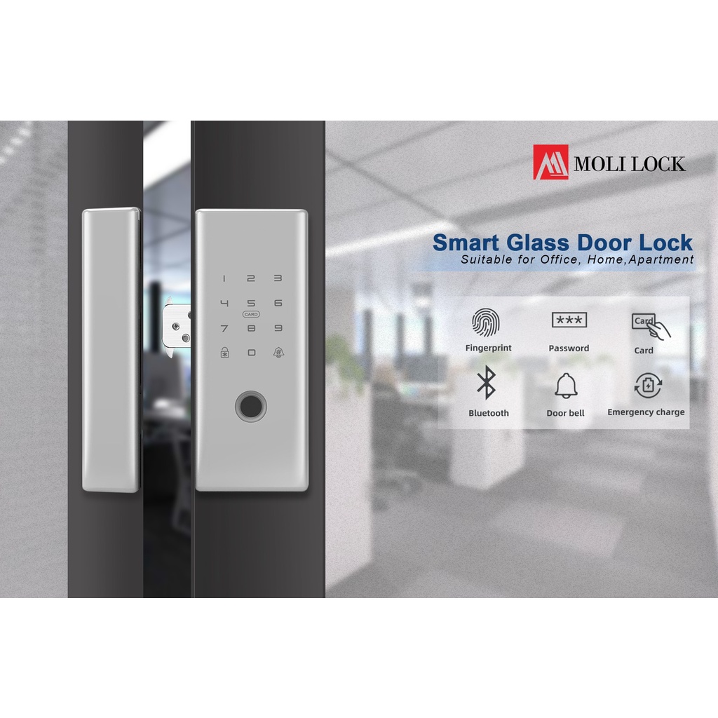 Digital Door Lock ใหม่ปี 2026 รุ่น Model F07 บานเลื่อน / บานผลัก ...