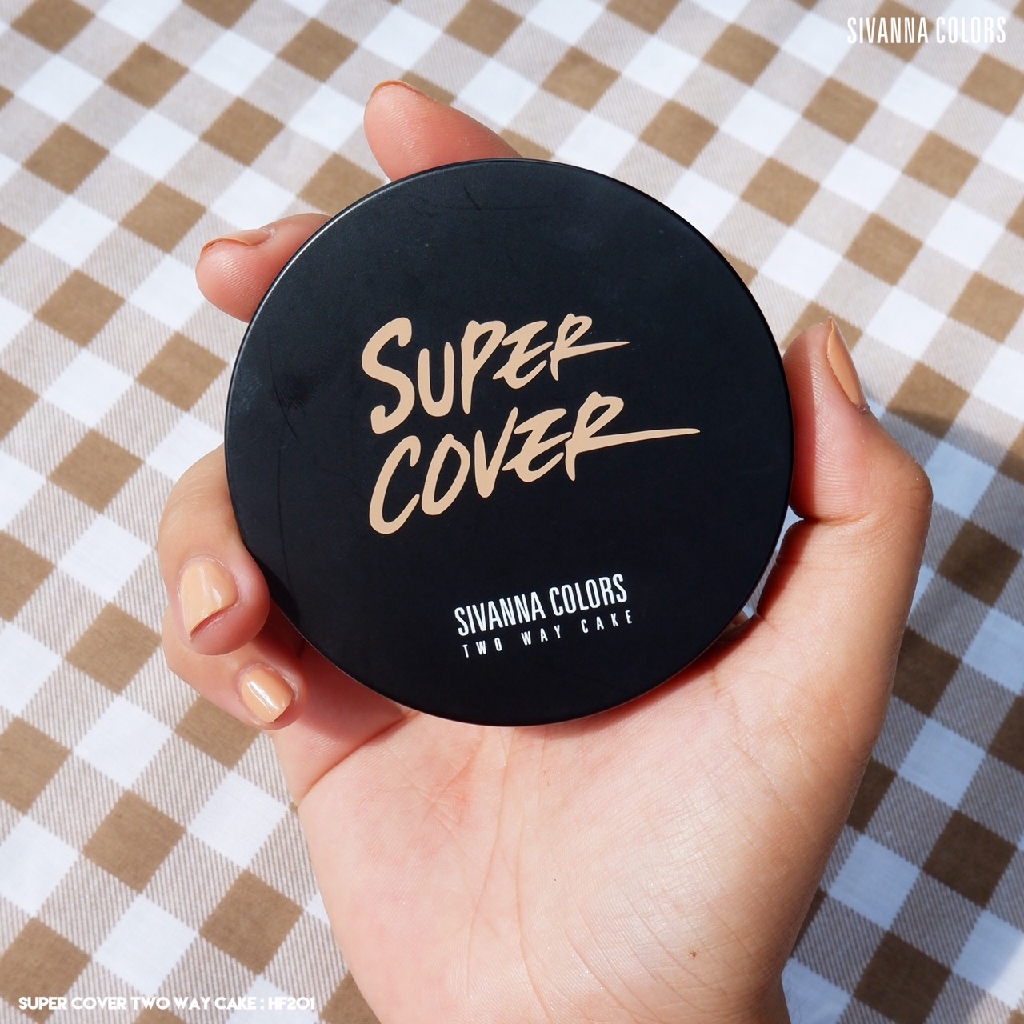 ภาพสินค้า️Sivanna Super Cover Two Way Cake Powder HF201 : ซิวานน่า แป้งผสมรองพื้น x 1 ชิ้น dayse จากร้าน dayse บน Shopee ภาพที่ 3