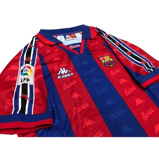 เสื้อทีมบาร์เซโลน่า เหย้า ย้อนยุค 95-97
