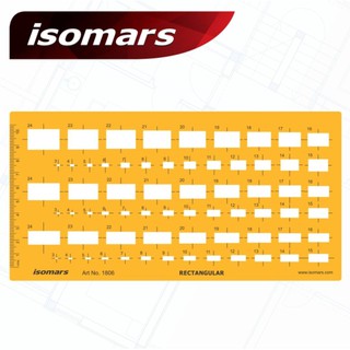 ภาพหน้าปกสินค้าISOMARS แผ่นเพลท RECTANGULAR (ISM-1806M) ซึ่งคุณอาจชอบราคาและรีวิวของสินค้านี้