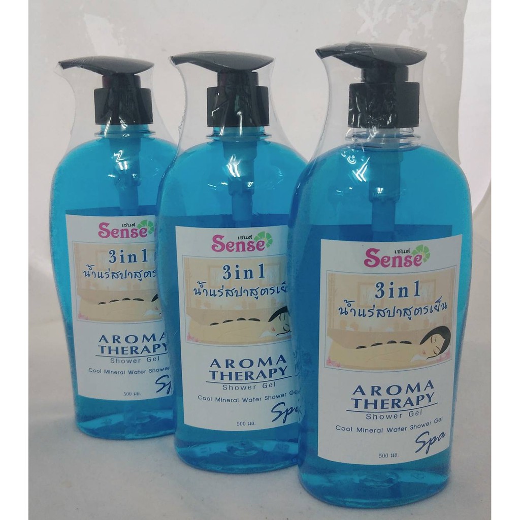 เซนต์ น้ำแร่สปาสูตรเย็น 500 มล Sense AROMA THERAPY Shower Gel | Shopee ...