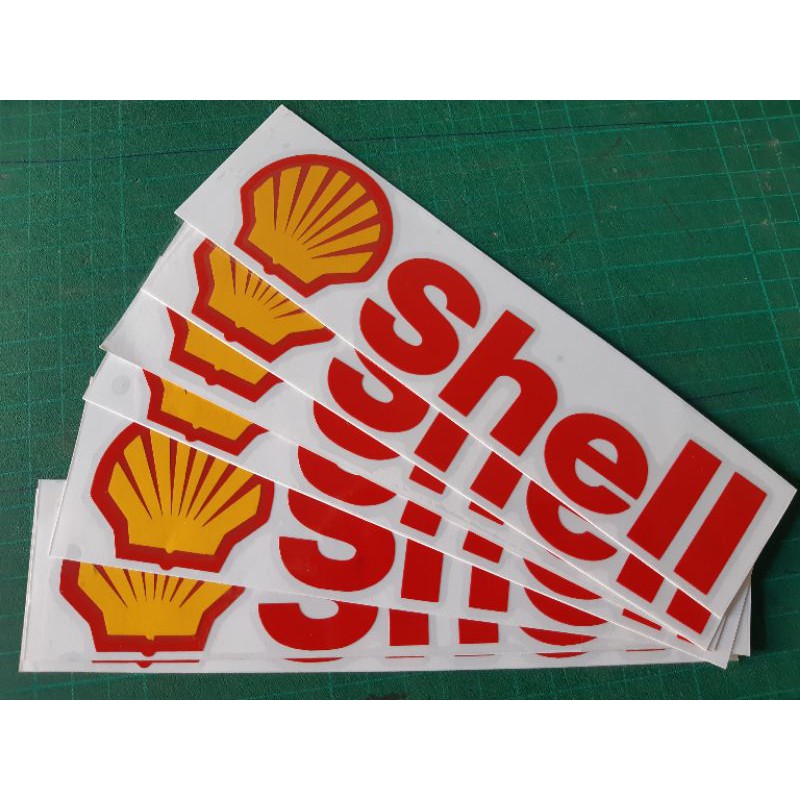 สติ๊กเกอร์งานไดคัท-shell-โลโก้สะท้อนแสง