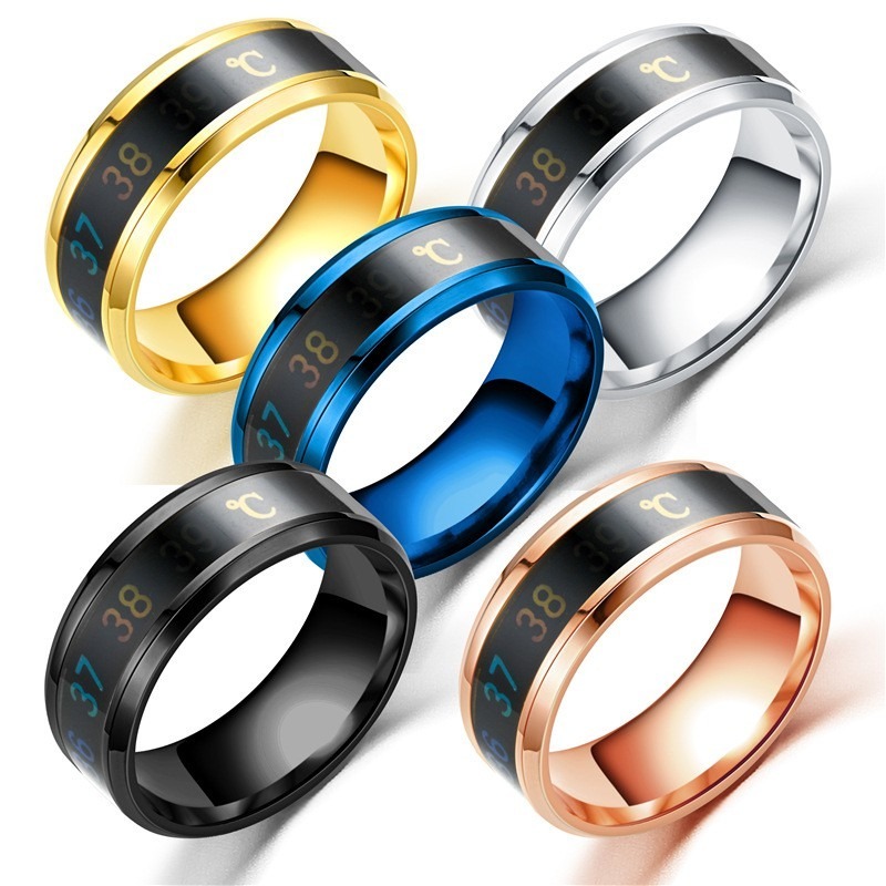 แหวนวิเศษ-แหวน-แหวนอัจฉริยะ-แหวนอัจฉริยะหลากสีเปลี่ยนสีตามอุณหภูมิ-เหล็กไทเทเนียม-magic-ring