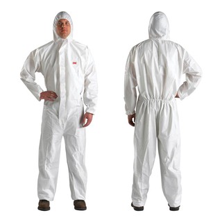 3M 4510 COVERALL WHITE TYPE 5/6 ชุดป้องกันฝุ่น ละออง และสารเคมีเจือจาง 1 ชุด