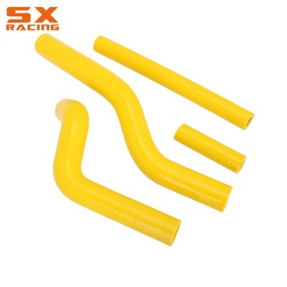 Motorcycle Yellow Water Pipe Silicone Radiator Coolant Hose For SUZUKI RM125 RM 125 2001 2002 2003 2004 2005 2006 2007 2